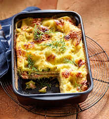 Brokkoli-Lachs-Lasagne