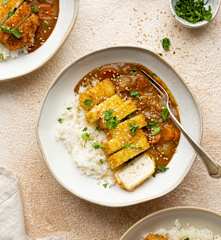 Curry vegano con tofu