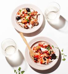 Salpicón de lubina y gambas