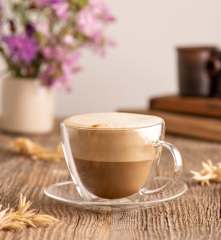 Roślinna pianka do kawy