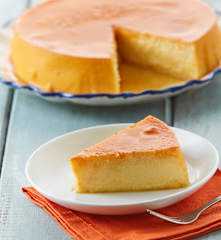 Flan de queso manchego