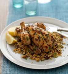 Steamed Poussins and Fruity Quinoa