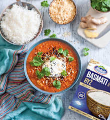 Soczewica garam masala z ryżem basmati