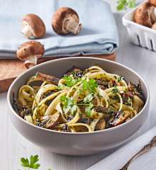 Fetuccini con hongos TM6