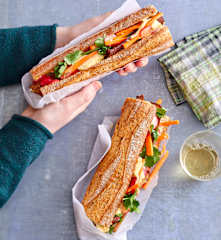 Banh mi au tofu grillé