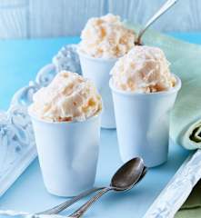 Helado de melón con leche condensada