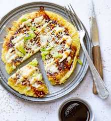 Okonomyaki, omelette japonaise  au chou blanc