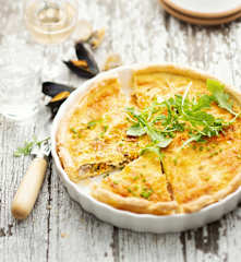 Quiche aux fruits de mer