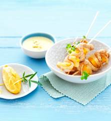 Brochettes de poulet aux parfums d'Asie