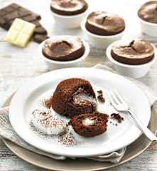 Soufflè ai due cioccolati