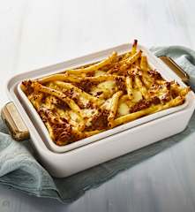 Ziti al forno ragù e speck