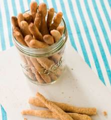 Gressinos de chocolate e laranja