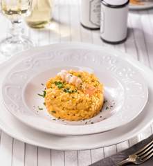 Risotto alla crema di scampi