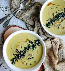 Creme da rama do alho-francês