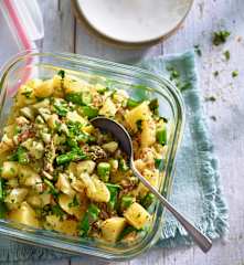 Kartoffelsalat mit Manchego und Spargel