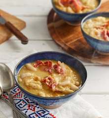 Soupe de mojettes et jambon de Vendée