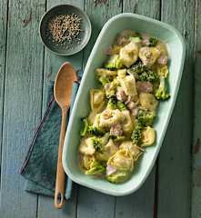 Tortellini mit Brokkoli-Sahne-Sauce