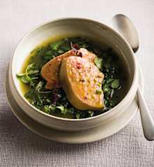 DECEMBRE Bouillon d'oignon et foie gras vapeur - Nicolas Gautier