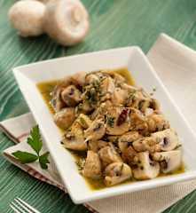 Champignons of zwammen met look