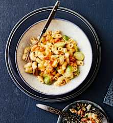 Mac and Cheese mit Rosenkohl