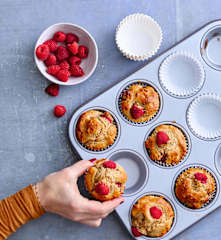Muffins aux framboises