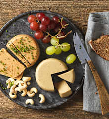 Veganer Cashew Chedder Käse