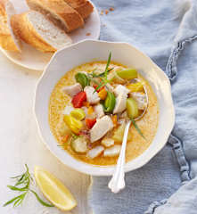 Fischsuppe mit Gemüse