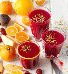 Rote Rüben-Himbeer-Smoothie