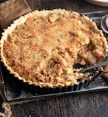 Rhubarb and Ginger Tart