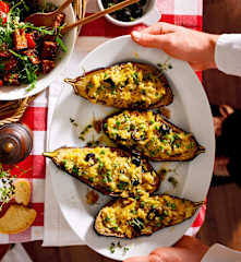 Gefüllte Auberginen