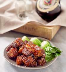 Stewed Pork Belly With Rose Wine