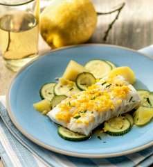 Cod with citrus butter