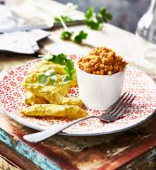 Poulet mariné au curcuma et poivre noir, kasha aux épices