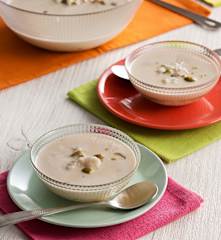 Gazpachuelo frío con aceitunas