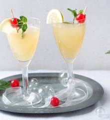 Ananas ve Zencefil Gazozlu Mokteyl