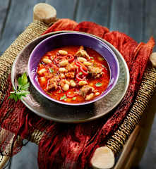 Weiße-Bohnen-Eintopf - Etli Kuru Fasulye