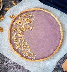 Ube nut pie