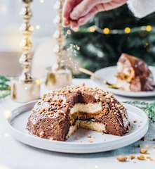 Entremets chocolat-cacahuète
