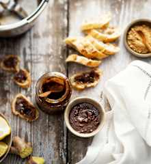 Pâte de citron et de gingembre confits