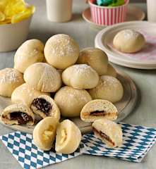 Panecillos rellenos de chocolate