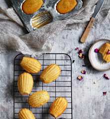 Rosewater madeleines