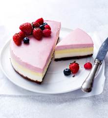Cheesecake tricolor