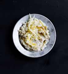 Mustard and cheddar mash