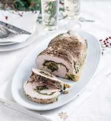 Rolada z indyka ze szpinakiem