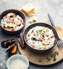 Risotto aux moules et chorizo