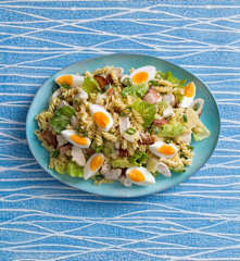 Chicken Caesar pasta salad