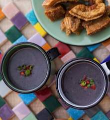 Caldo de feijão preto