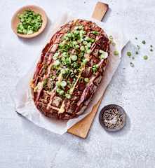 Zupfbrot Flammkuchenart