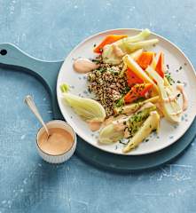 Gedämpftes Gemüse mit Quinoa
