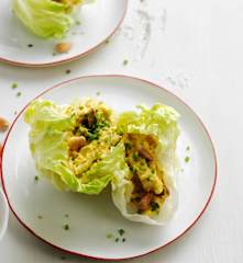 Salada de frango com maionese carilada